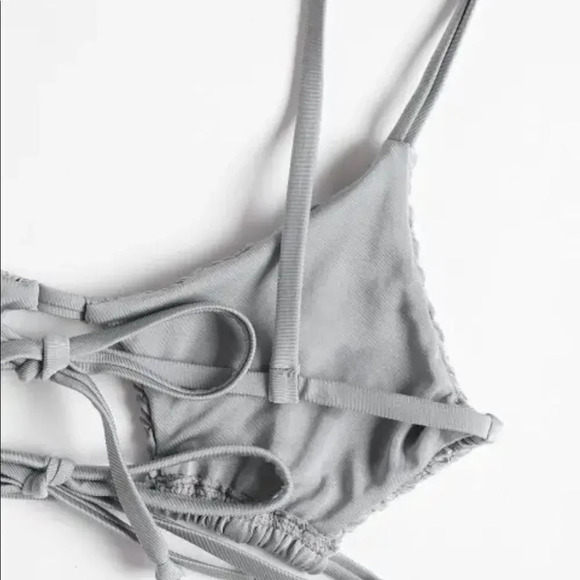 Zaful keyhole smocked string bikini top - Picture 4 of 8